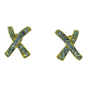 AVON X-Stud Gold-tone Earrings